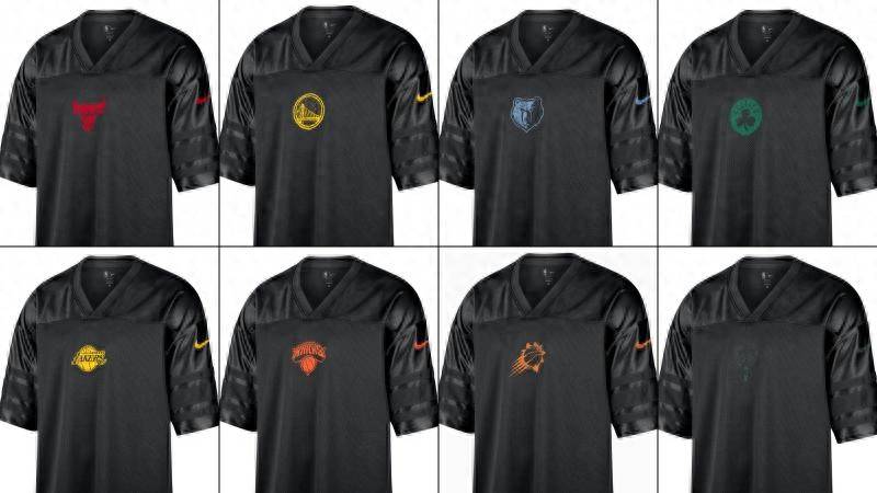 耐克将为8支NBA球队推出全黑NFL风格球衣